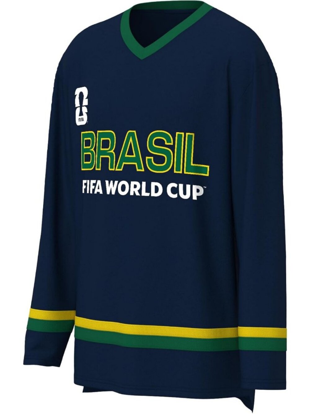 Men's Long Sleeve V-Neck Hockey Jersey - FIFA World Cup 2026, Sporty & Stylish